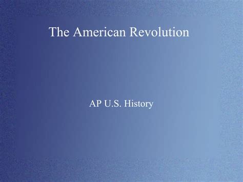 American Revolution Ppt Free Download