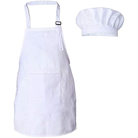 Kids Chef Apron And Hat Set Cotton Material Child Costume Perfect For