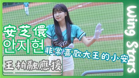 Wing Stars【安芝儇안지현】非常喜歡大王的小安｜王柏融應援《20240517統一獅vs台鋼雄鷹》台湾プロ野球 チアリーダー