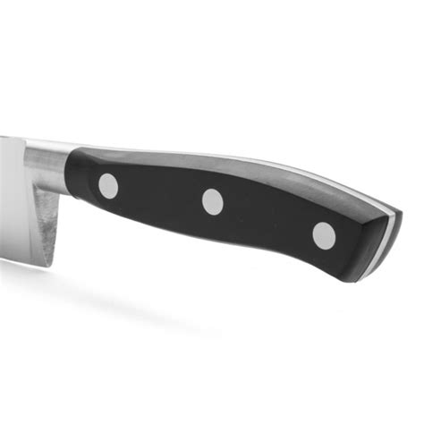 Cuchillo Cocinero Acero Inoxidable Forjado Nitrum 200 Mm Mango Negro