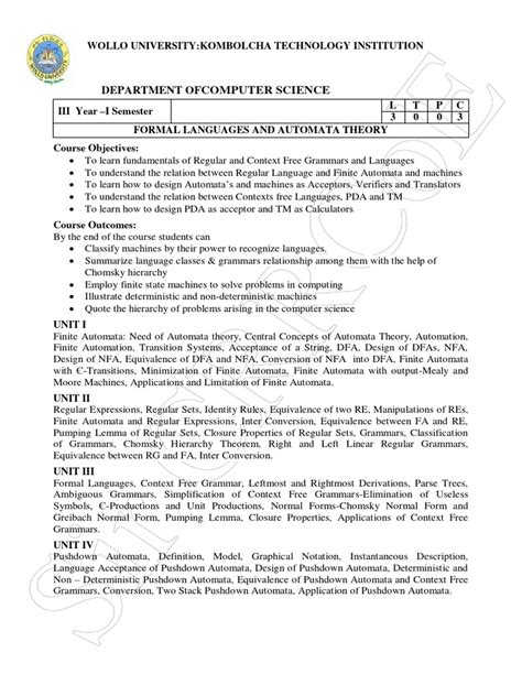 Formal Language Pdf Regular Expression Linguistics