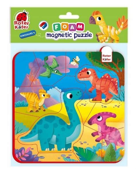 Piankowe Puzzle Magnetyczne Dinozaury Allegro Pl