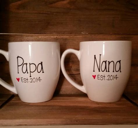 Nana Mug Papa Mug Mugs For Nana And Papa New Nana And Papa Etsy