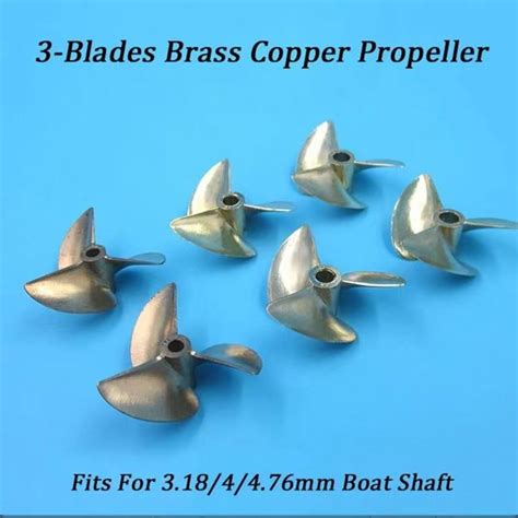 Blades Brass Copper Propeller For Diy Rc Boat Model Metal