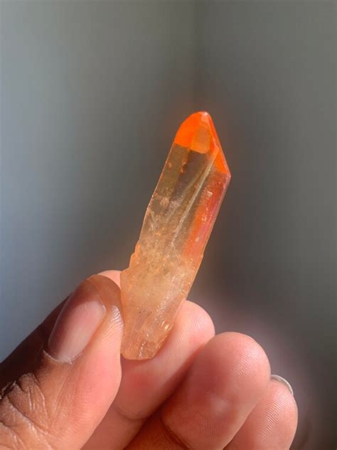 Jelly Sunset Aura Quartz Crystal Points Healing Crystals Etsy Uk