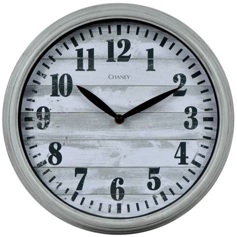 Chaney Weathered Wood Dial Wall Clock Blain S Farm Fleet