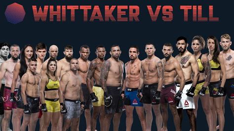 Próximo evento UFC WHITTAKER VS TILL YouTube