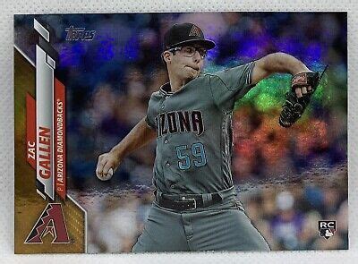 2020 Topps Series 1 Zac Gallen 204 Gold Foil Rookie EBay