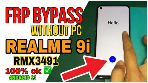 Realme 9i RMX3491 FRP Bypass Without PC Android 13 YouTube