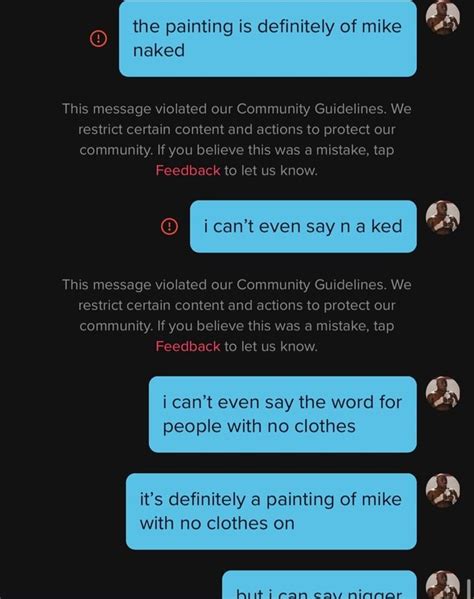 The Painting Is Definitely Of Mike Naked This Message Violated Our