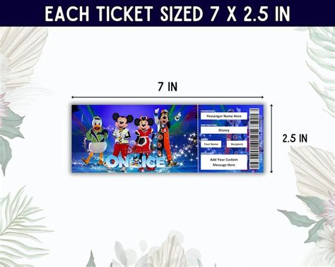 Editable Disneyland Ticket Template Printable Surprise Ticket