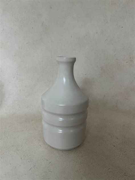 Simon Pearce Pottery Matte Alabaster Decorative Vases a Pair - Etsy