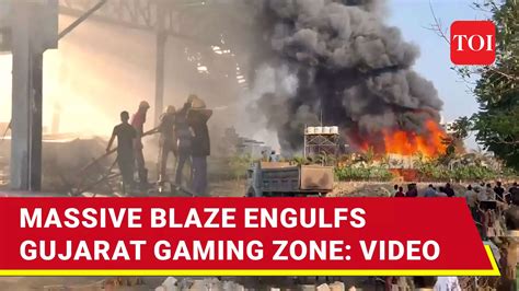 Massive Fire Breaks Out At Game Zone In Gujarats Rajkot Dozens