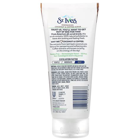 St Ives Energizing Coconut And Coffee Scrub 6 Oz 170 G Iherb