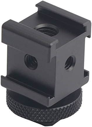 Rigdance Triple Cold Shoe Mount Hot Shoe Extension Bracket For DSLR Camera LED Monitor