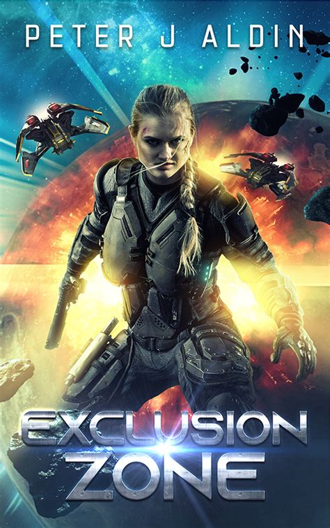 Military Sci Fi Book Cover Exclusion Zone Books Covers Art