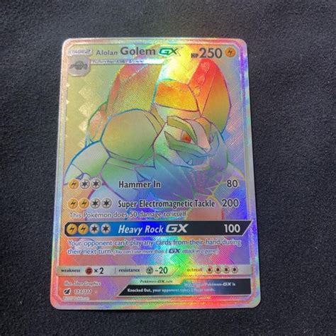 Verified Alolan Golem Gx Crimson Invasion Pokemon Cards Whatnot