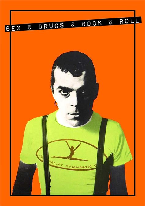 Ian Dury Sex And Drugs And Rock And Roll Punk A2 Art Etsy Uk