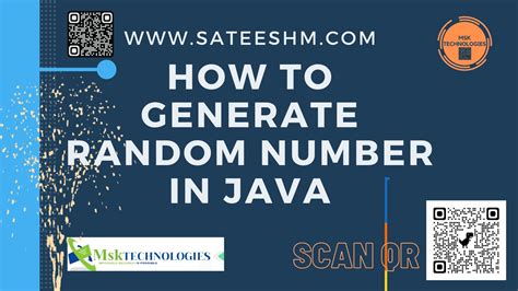 How To Generate Random Number In Java Msk Technologies