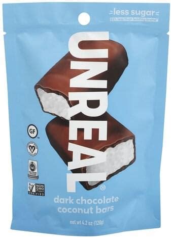 UNREAL Dark Chocolate Coconut Bars - 4.2 oz, Nutrition Information | Innit