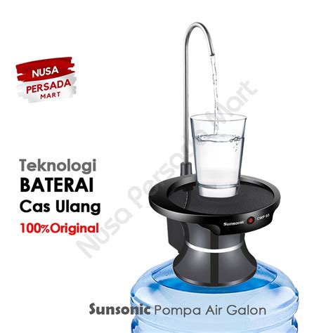 Jual Pompa Galon Air Elektrik Sunsonic Cwp Cwp Dengan Dudukan