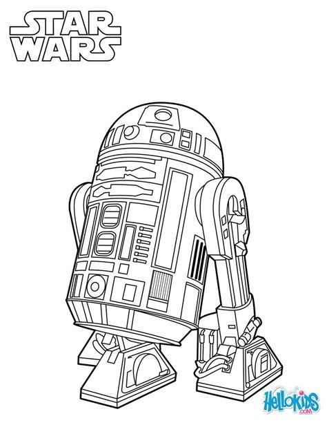 R2-d2 - star wars coloring pages - Hellokids.com