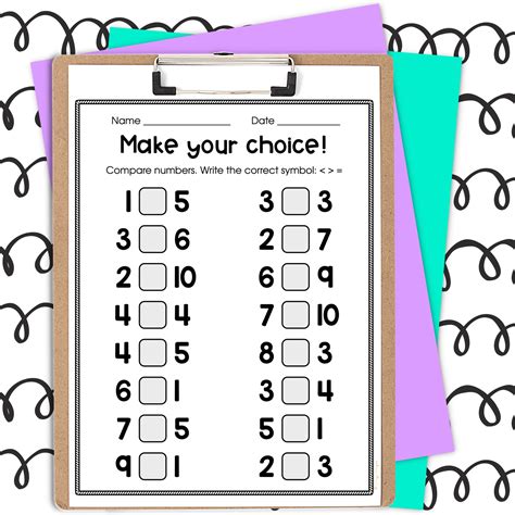 Comparing Numbers Worksheets