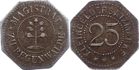 Regenwalde Pommern Stadt 25 Pfennig Sehr schön MA Shops