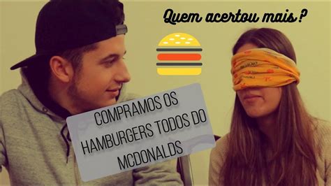 Advinha O Hamburguer FOMOS AO MCDONALDS E COMPRAMOS TODOS YouTube