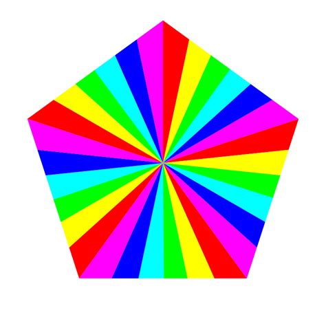 Free Clipart 6 Color Pentagon 10binary