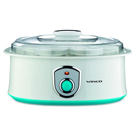 Yogurtera Electrica Winco W630 Maquina De Yogurt 7 Vasos Con Tapa