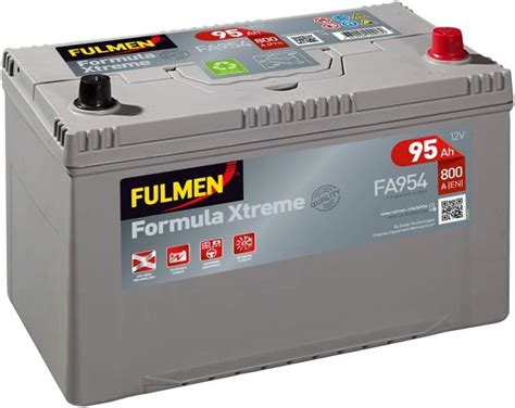 Fulmen Fa954 Starter Battery 12 V 95 Ah 800 A Amazon Co Uk Car