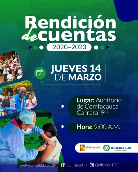 Invitación Rendición De Cuentas 2021 Quilisalud