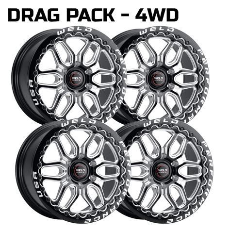 Weld Racing Laguna 6 Drag Pack 15 23 F150 4wd 17 Beadlock Pro