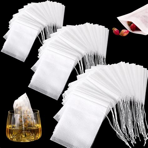 300 Pcs Sachet Filtre à Thé en Papier Jetable Sachet à Thé avec sachet