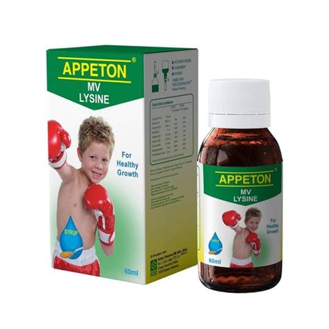 Jual VItamin Penambah Nafsu Makan Anak Appeton Lysine Syrup Tablet