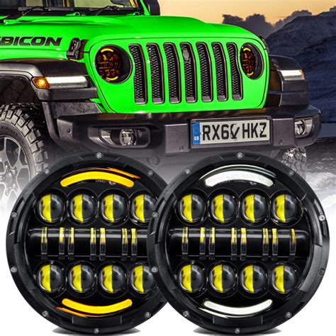 Doxmall Inch Led Headlight W Round Daymaker Projector Offroad