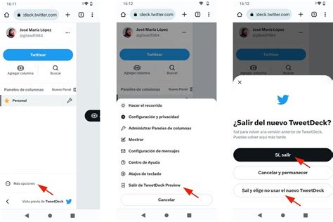 Cómo volver a la versión anterior de TweetDeck