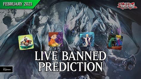 Yu Gi Oh Banned Prediction Febbraio Live Youtube