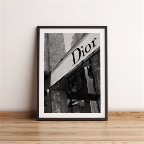 Dior Fashion Poster Printable Dior Wall Art Christian Dior Etsy