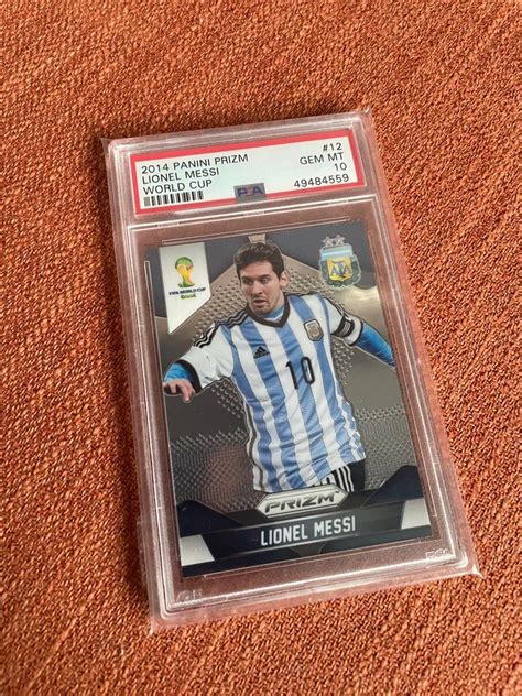 Lionel Messi Psa Panini World Cup Prizm Hobbies Toys Toys