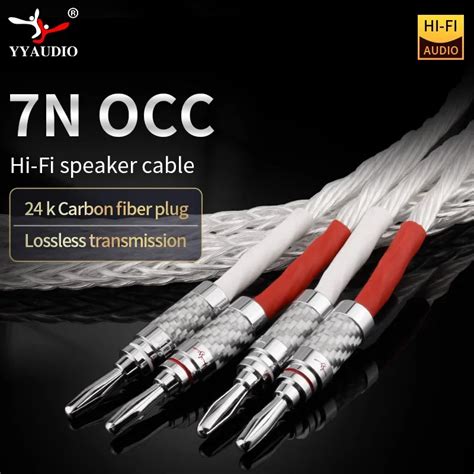 Yyaudio Silver Plated Hifi Ag Speaker Cable High Performance N Occ