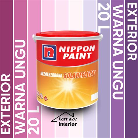 Jual Cat Tembok Exterior Solareflect Nippon Paint Warna Ungu 20 L