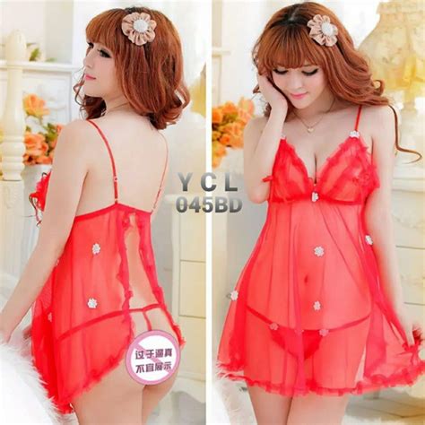 Jual Lingerie Cosplay Babydoll Transparan Sexy Lingeries Baju Tidur