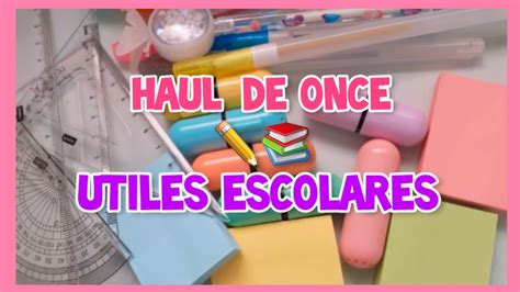 HAUL DE UTILES ESCOLARES Once 2023 YouTube