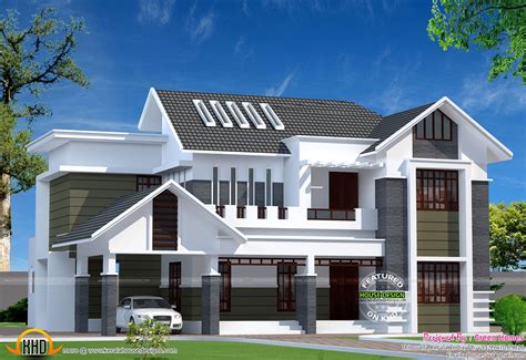 Sq Ft Modern Kerala Home Kerala Home Design And Floor Plans Kerala Home