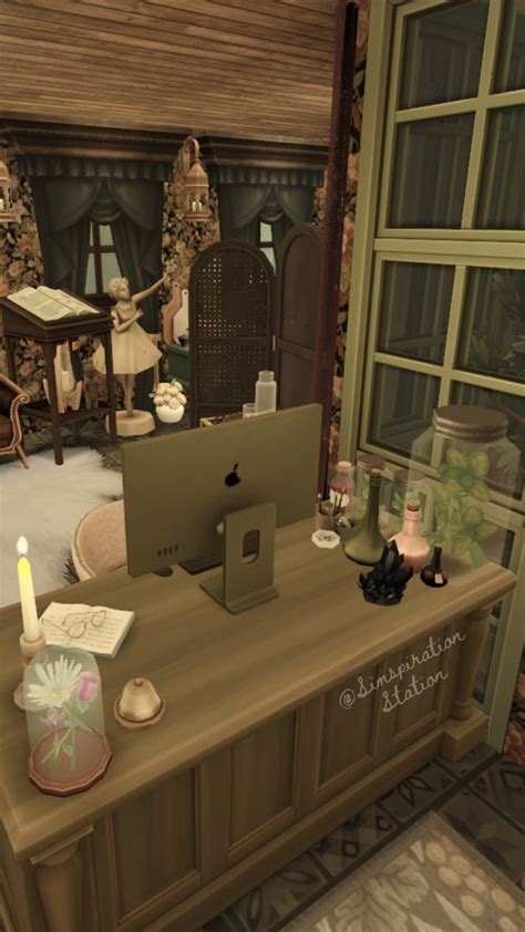 Witch Aesthetic Home Office Business Sims Cc Dark Academia In