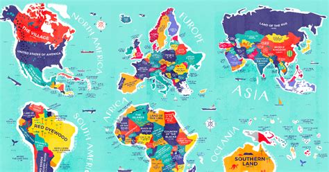 Map Shows The Literal Translations Of Country Names