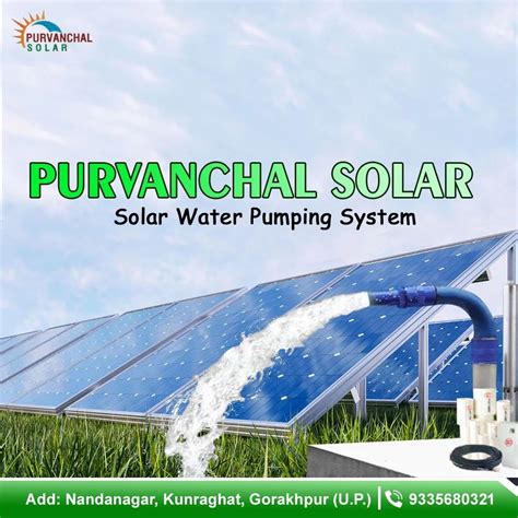 Hp Solar Water Pumping System At Rs Set Solar Water Pumping