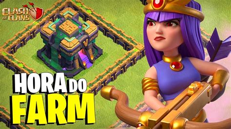 Hora Do Farm Parceiro Jogando 🔴ao Vivo🔴 Na Minha Cv14 Clash Of Clans